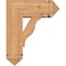 Ekena Millwork Funston Arts and Crafts Smooth Bracket w/ Offset Brace, Western Red Cedar, 7 1/2"W x 18"D x 22"H BKT0806X18X22FST03SWR - alternate 2